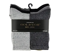 Gold Toe Men's 6-Pack Kensington Reinforced Toe Short Crew Socks