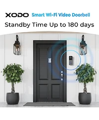 Contixo Xodo VD2 Smart Wi-Fi Wireless Video Doorbell with 2K Qhd Camera and Chime