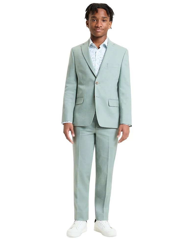 Michael Kors Boys' 8-20 Sage Linen Notch Collar Jacket
