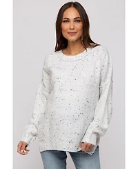 Pinkblush Maternity Speckled Knit Sweater