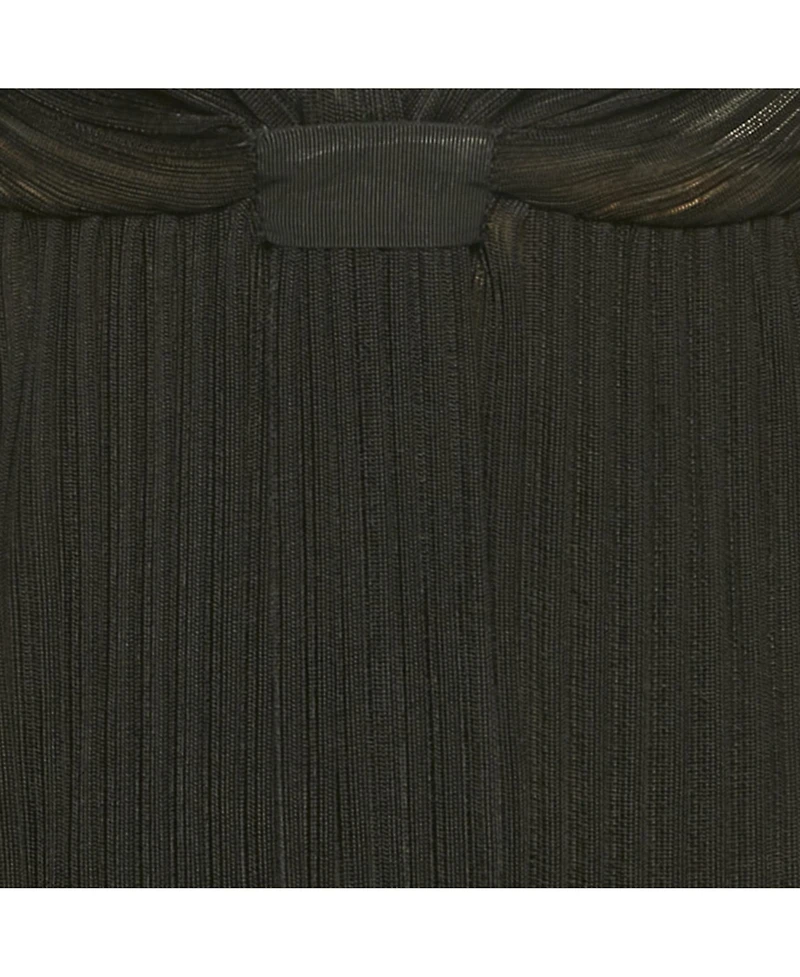 Pre-Owned Salvatore Ferragamo Women's Black Rib Knit Strappy Dress