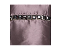 Pre-Owned Burberry Women's Metallic Purple Silk Blend Stud Embellished Halter Neck Top