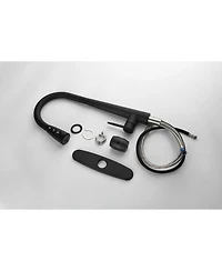 Rainsken Kitchen Faucet with Pull Down Sprayer, High Arc 360° Swivel Brushed Nickel, 3-Mode Spray Head