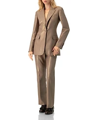 Ivonne Women's Sparkling Blazer with Flap Pockets