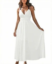 Cupshe Women's Glow Figure White Maxi Beach Dress