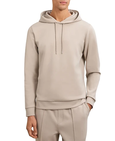 Reiss Men's Premium Interlock Drawstring Hoodie