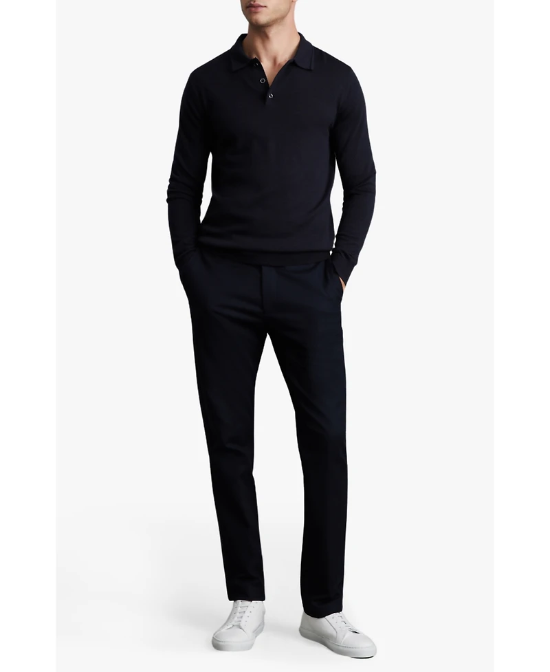Reiss Men's Merino Wool Polo Shirt