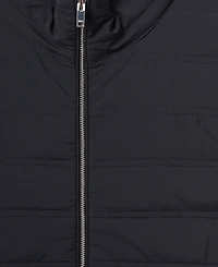 Reiss Men's Hybrid Quilt and Knit Zip-Through Gilet