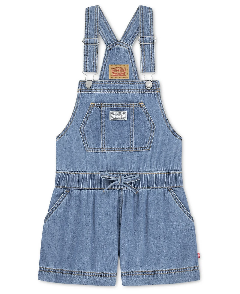 Levi's Girls' 7-16 Apron Neck Shortalls