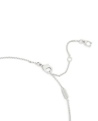 Coach Faux Stone Signature C Heart Necklace