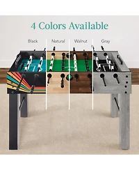 Best Choice Products Large 54in Full-Size Foosball Table for Home, Game Room w/ 2 Balls, 2 Cup Holders