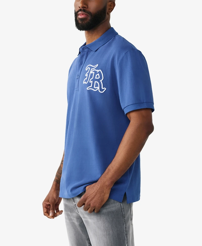 True Religion Men's Short-Sleeve Embroidered Polo Shirt