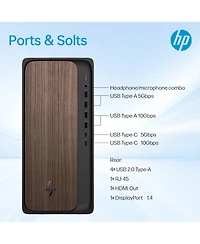 Hp OmniDesk Premium Tower Desktop Intel Core Ultra 8GB Ram Intel Graphics 512GB Ssd Storage Windows 11 Home
