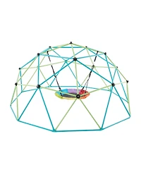 Sugift 10FT Kids Climbing Dome 1000 Lb Capacity with Saucer Swing