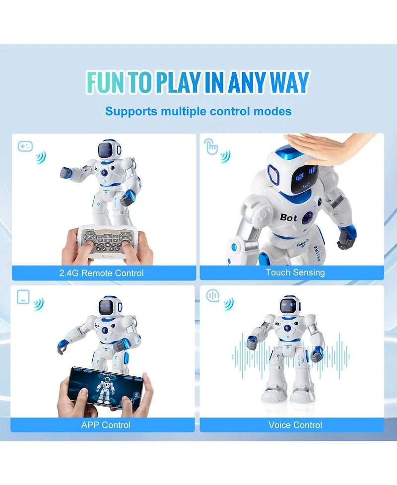 Sugift Advanced Rc Robot with App Control & Voice Programming Features