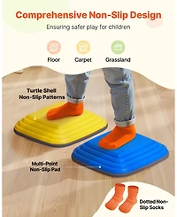 Sugift 10-pc Large Balance Stepping Stones Set, Non-Slip 220 lb Capacity