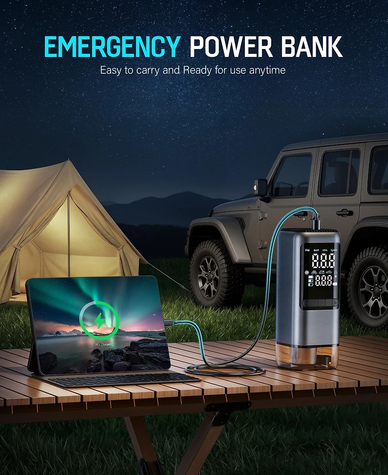 Sugift 20-Amp Battery Charger/Maintainer with Lcd Display & Desulfation Mode