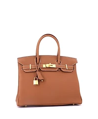 Pre-Owned Hermes Birkin 30 Handbag Togo with Gold Hardware