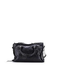 Pre-Owned Balenciaga Small Logo Strap City Classic Studs Bag Leather