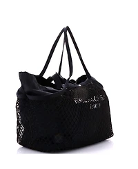 Pre-Owned Balenciaga Medium 24/7 Drawstring Tote Mesh and Canvas