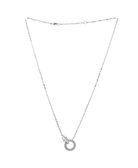 Pre-Owned Cartier Love Interlocking Pave Necklace