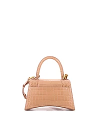 Pre-Owned Balenciaga Small Hourglass Top Handle Bag Embossed Leather