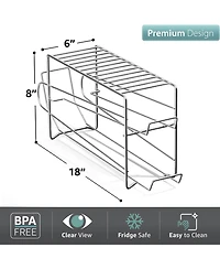 Sorbus 2 Pack Can Dispenser Rack - Holds 12 Standard 12oz Cans Each