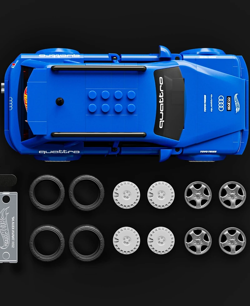 Mattel Brick Shop Hot Wheels 94 Audi Avant RS2 Building Toy Kit, 253 Pieces