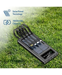 Pursonic Outdoor Essentials Bundle – 2-in-1 Bluetooth Water Bottle, Peak Wireless Speaker, and Led Portable Solarsync Power Bank