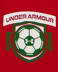 Under Armour Boys' 2T-7 Tech Soccer T-Shirt and Shorts, 2-Piece Set