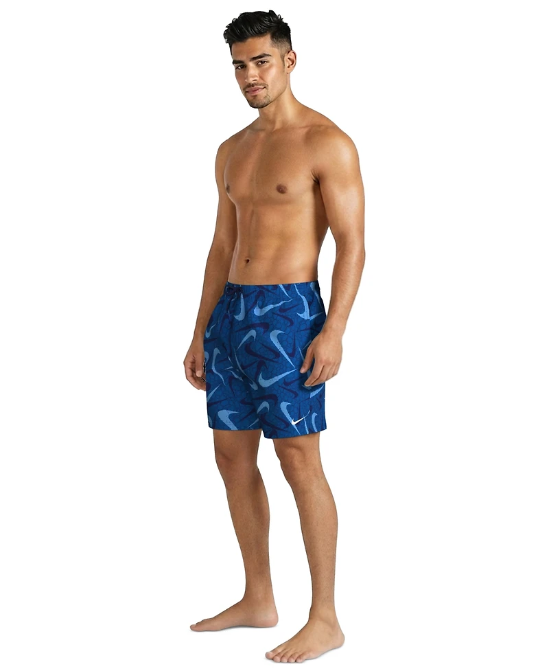 Nike Men's 7" All-Over Logo Print Volley Swim Shorts