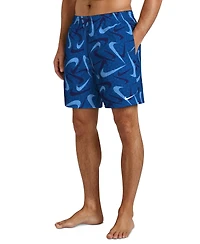 Nike Men's 7" All-Over Logo Print Volley Swim Shorts