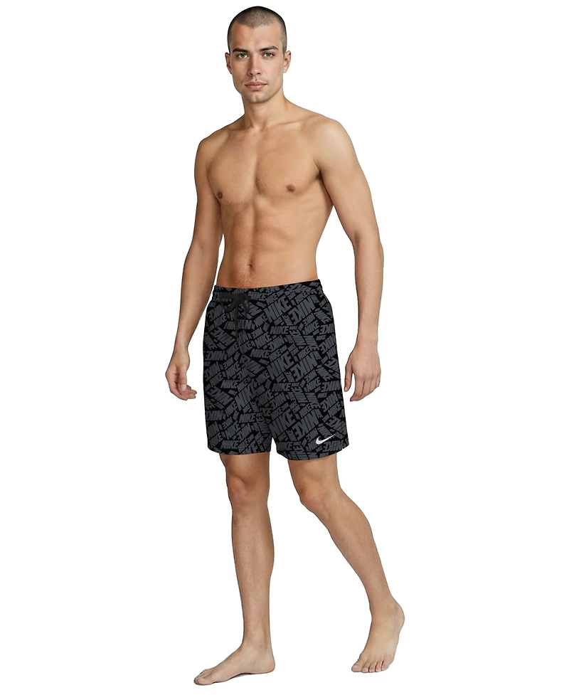Nike Men's 7" Breaker Logo Volley Swim Shorts