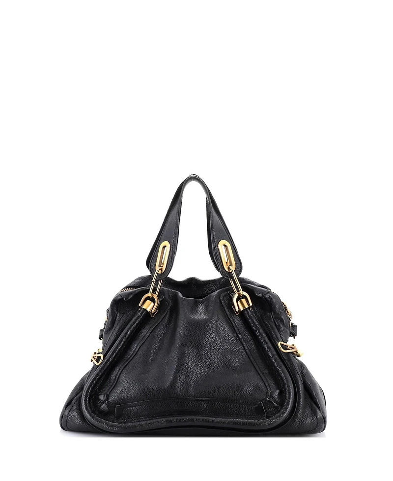 Pre-Owned Chloe Medium Paraty Top Handle Bag Leather
