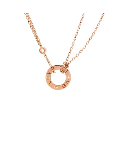 Pre-Owned Cartier Diamonds Love Pendant Necklace