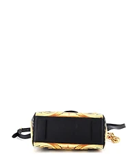 Pre-Owned Versace Medium x Fendi Fendace La Medusa Top Handle Bag Printed Laminated Leather with Leather