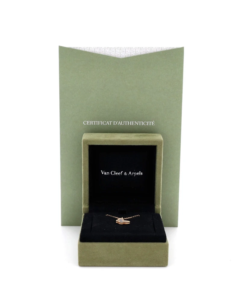 Pre-Owned Van Cleef & Arpels Sweet Alhambra Butterfly Pendant Necklace