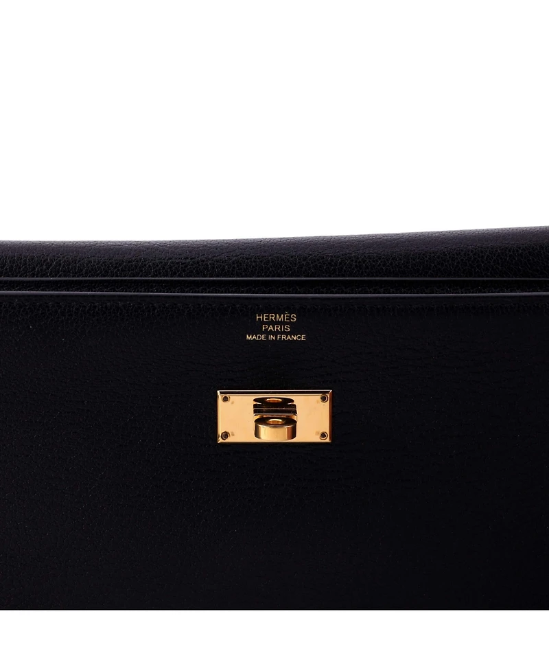Pre-Owned Hermes Long Kelly Pocket Wallet Chevre Chamkila