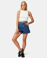 Abrand Women's Venice Bella Mid-Rise Denim Shorts