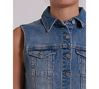 Abrand Women's Sleeveless Button-Up Dress