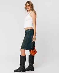 Abrand Women's Jort Riley Engineered Baggy Low Rise Denim Shorts