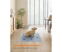 Cozito 2-Pack Washable Dog Pads, 48" x 36", 4-Layer Absorbent Waterproof Tpu, Non-Slip Backing