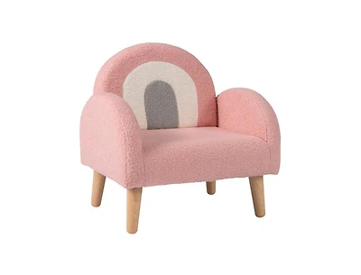 Slickblue Children s Lounge Armchair with Cushioned Back and Armrests