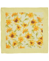 Lauren Ralph Lauren Yellow Floral Square Scarf