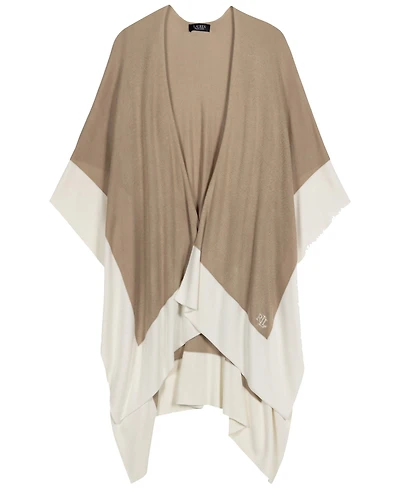 Lauren Ralph Tissue Weight Ruana Wrap