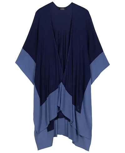 Lauren Ralph Tissue Weight Ruana Wrap