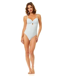 CeCe Women's Sweetheart Neck One-Piece Swimsuit