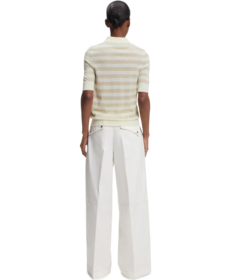 Boss by Hugo Women's Merino Wool Short-Sleeved Sweater