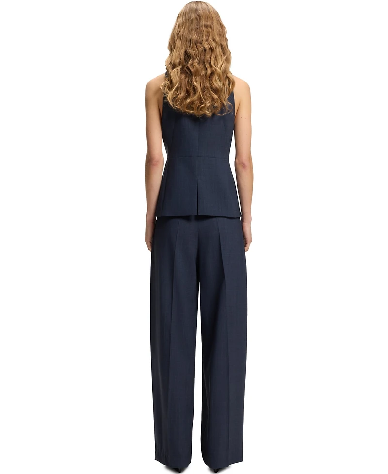 Boss by Hugo Women's Virgin Wool Slim-Fit Vest