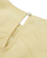 abercrombie kids Girls' Flutter Sleeve Round Neck Eyelet Romper